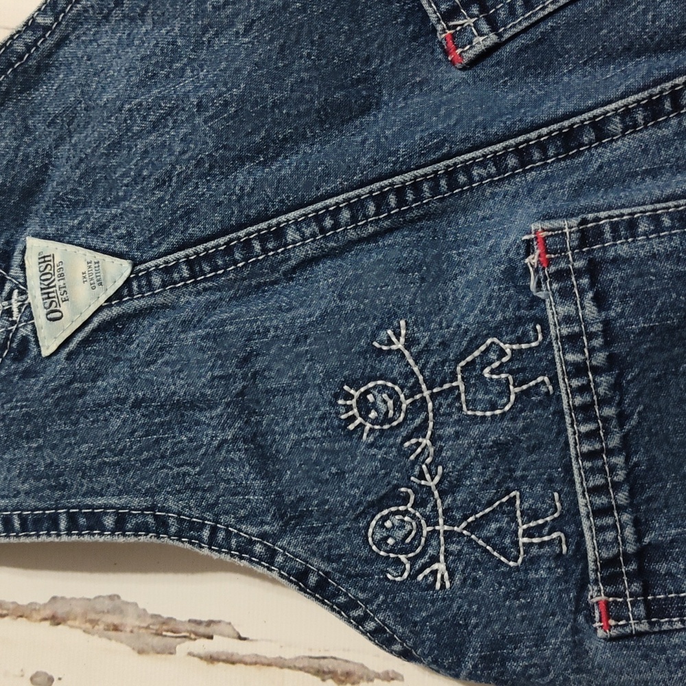 Vintage Y2K OshKosh B'gosh A B C Overalls 18m - Picture 12 of 15